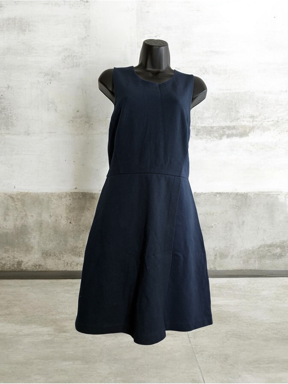 J. Crew Navy blue knit Sleeveless Dress knee length 10